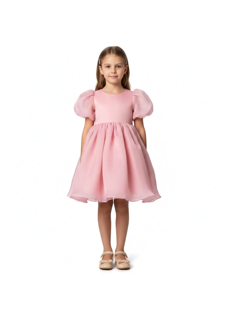 D'Daniela Tulip Party Dress - Light Pink